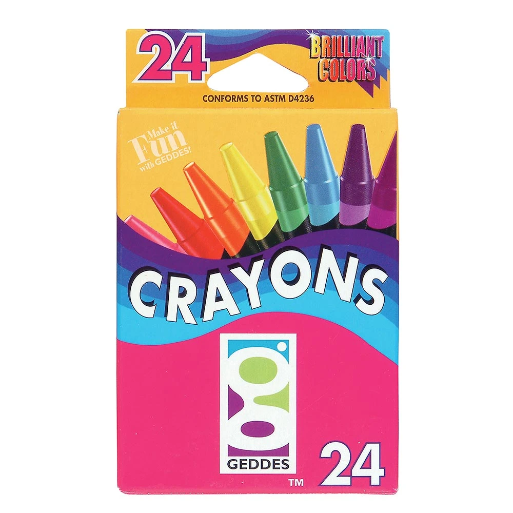 Geddes-c10d GEDDES 24-CT Crayon Pack 3 Geddes-c10d GEDDES 24-CT Crayon Pack