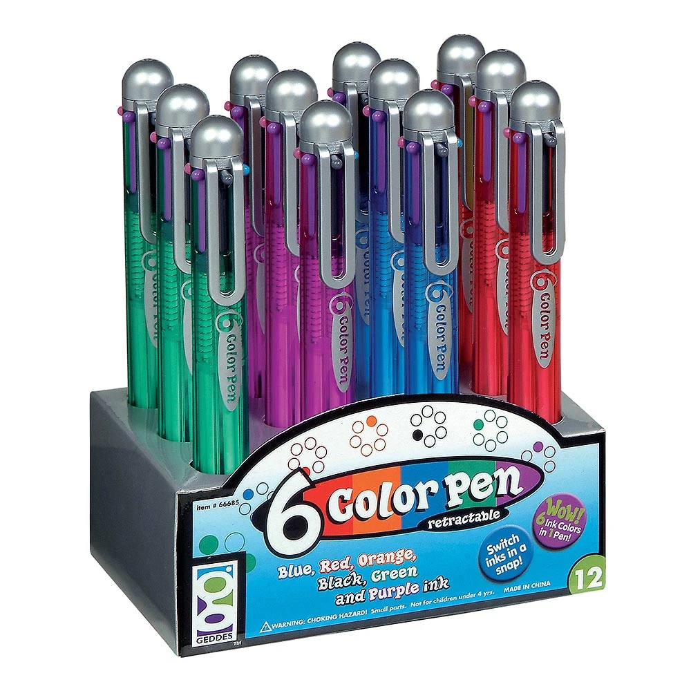 Geddes-c10d 6-Color Pens 4 Geddes-c10d 6-Color Pens - Image 2