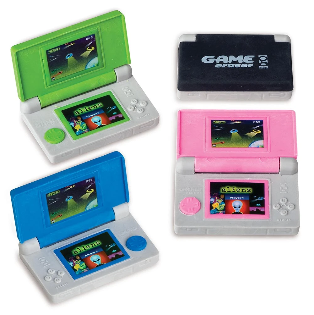 Geddes-c10d Video Game Erasers 3 Geddes-c10d Video Game Erasers