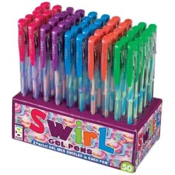Geddes-c10d Swirl Gel Pens -Geddes 0007192 swirl gel pens