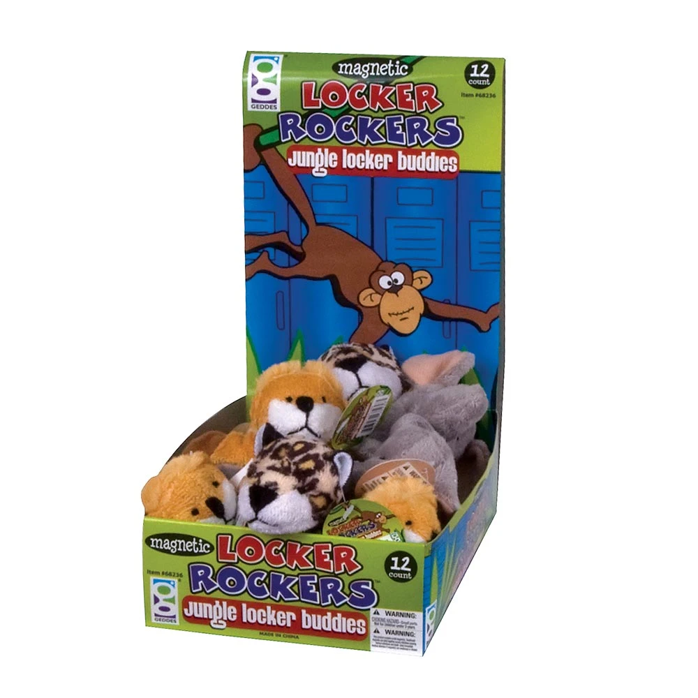 Geddes-c10d Jungle Locker Buddies Plush Magnets 4 Geddes-c10d Jungle Locker Buddies Plush Magnets - Image 2