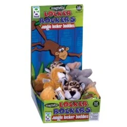 Geddes-c10d Jungle Locker Buddies Plush Magnets 7 Geddes-c10d Jungle Locker Buddies Plush Magnets -Geddes 0007342 jungle locker buddies plush magnet