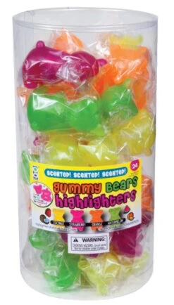Geddes-c10d Scented Gummy Bear Highlighters 9 Geddes-c10d Scented Gummy Bear Highlighters -Geddes 0009949 scented gummy bear highlighter