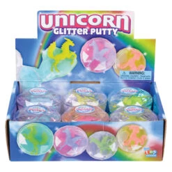 Geddes-c10d Unicorn Glitter Putty -Geddes 0012982 unicorn glitter putty