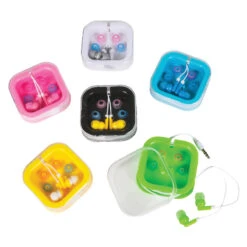 Geddes-c10d Colored Earbuds With Case