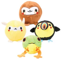 Geddes-c10d 3 Inch Deluxe Squish Plush Jungle Animals