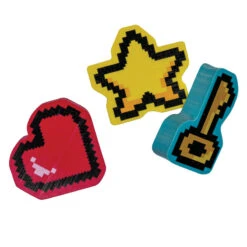 Geddes-c10d Retro Pixel Game Erasers -Geddes 0015015 retro pixel game erasers