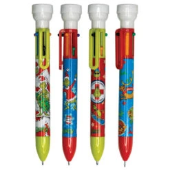 Geddes-c10d Grinch 6 Color Pens With Stamper