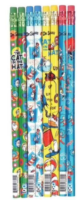 Geddes-c10d Dr. Seuss Cat In The Hat Pencils