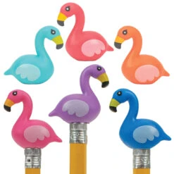 Geddes-c10d Flamingo Squishy Pencil Toppers
