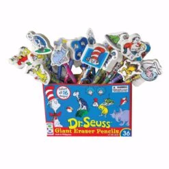 Geddes-c10d Dr. Seuss Pencils With Giant Erasers