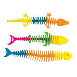 Geddes-c10d Rainbow Reptile Skeleton Toy