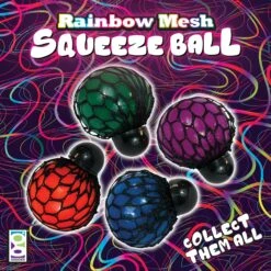 Geddes-c10d Rainbow Mesh Squeeze Balls -Geddes 67169 A