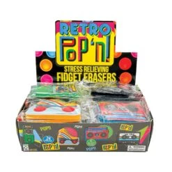 Raymond Geddes Retro Pop ‘n’ Stress Relieving Fidget Erasers -Geddes 72260 004