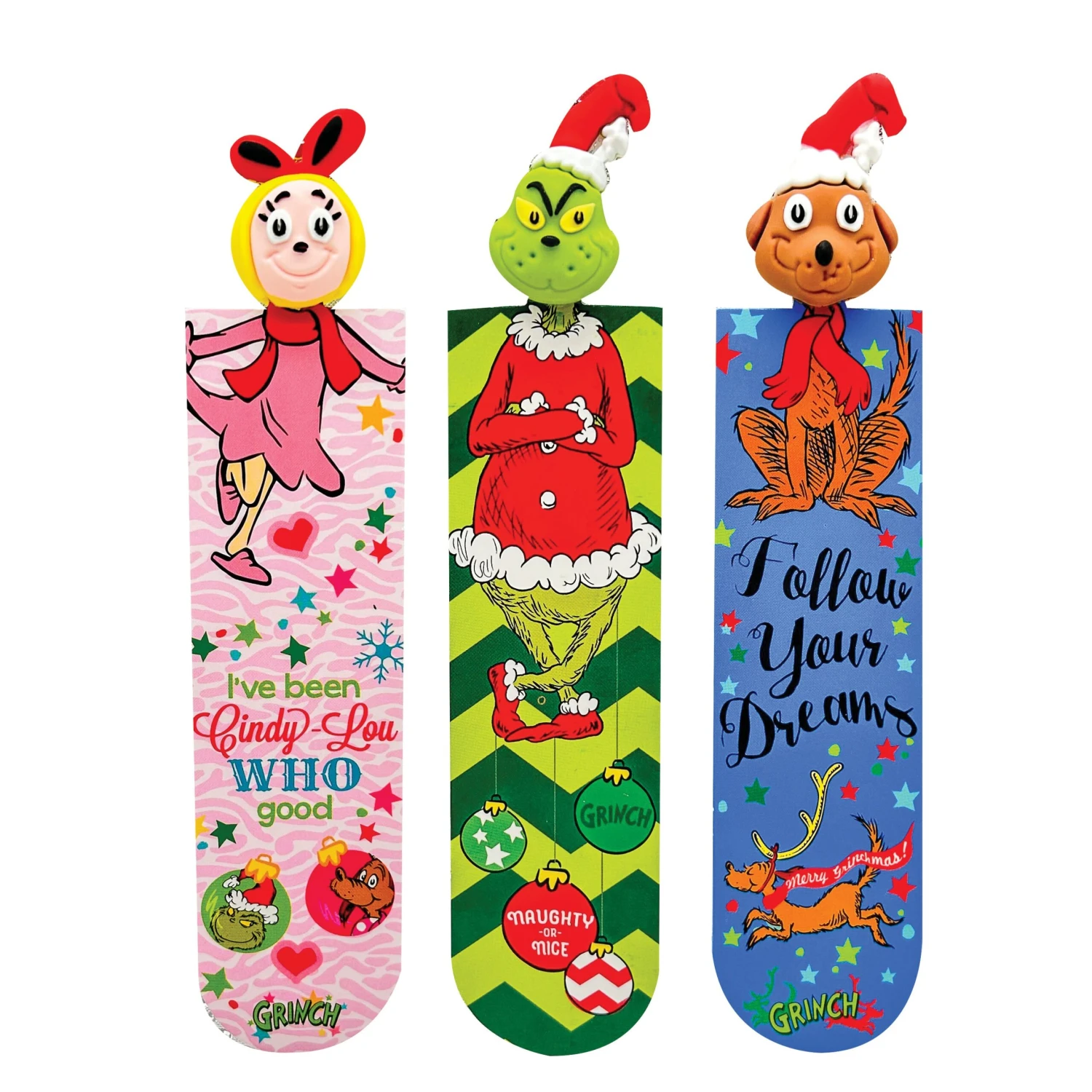 Raymond Geddes Dr. Seuss™ The Grinch 3D Bookmarks 4 Raymond Geddes Dr. Seuss™ The Grinch 3D Bookmarks - Image 2