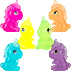 Geddes 6 Geddes-c10d Neon Sitting Unicorn Figures