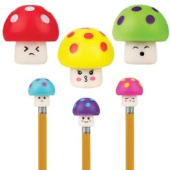 Raymond Geddes Shroom Squad Pencil Topper Erasers